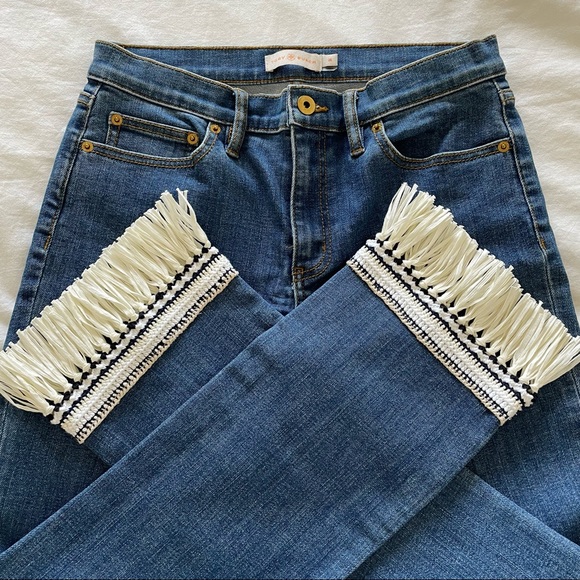 Tory Burch Connor Fringe Jeans - Picture 6 of 10